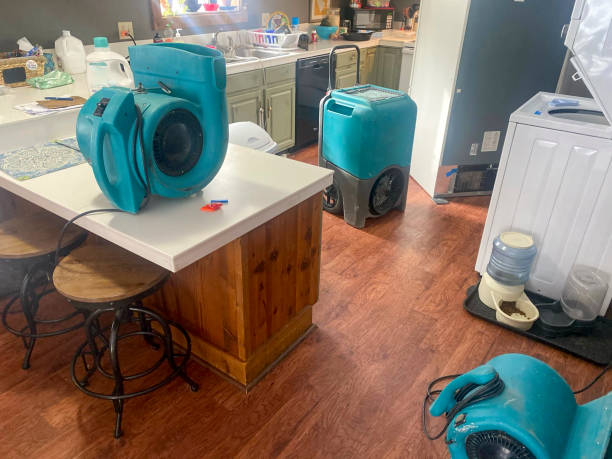 Water damage restoration process in Fort Polk North, LA